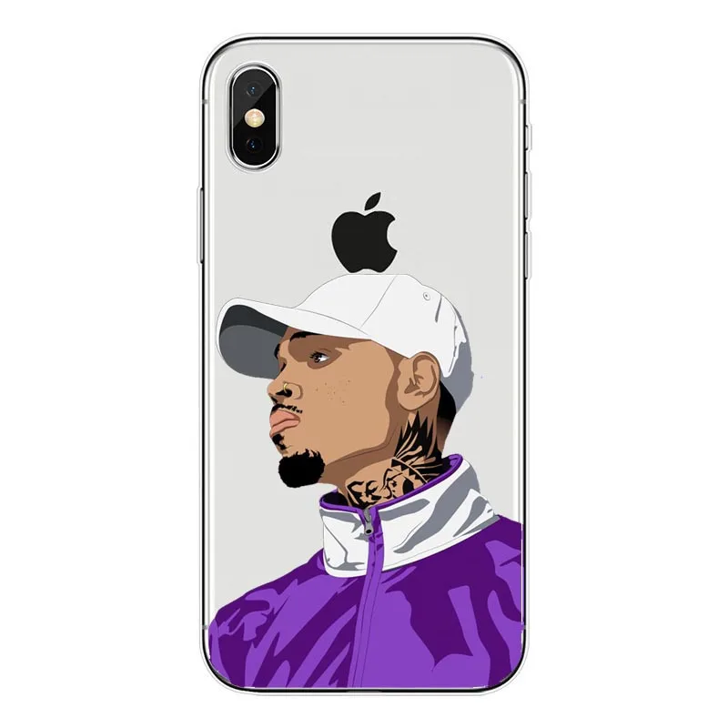 O cantor Chris Brown свежий RNB чехол для телефона из мягкого силикона ТПУ с рисунком Caso