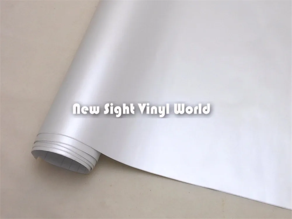 Матовая атласная керамическая белая виниловая пленка премиум-класса без воздуха