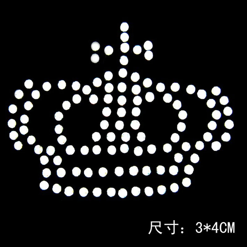 10 шт./лот Корона небольшого размера с помощью утюга Хрустальный переводной мотив