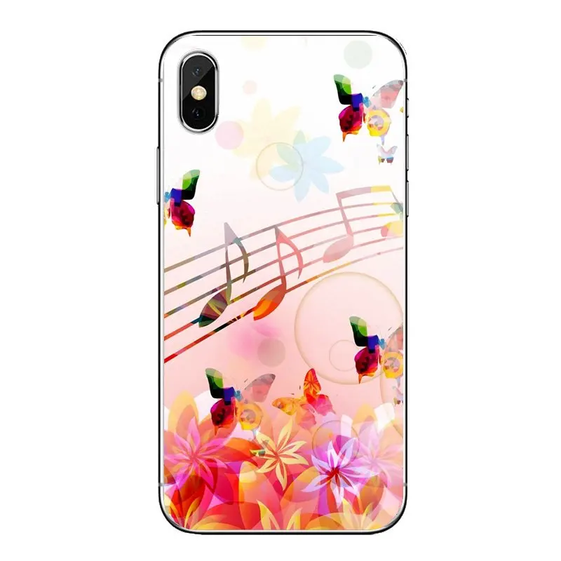 Силиконовый чехол-сумка для huawei P20 Lite Nova 2i 3i 3 GR3 Y6 Pro Y7 Y8 Y9 Prime 2018 2019 музыкальные ноты