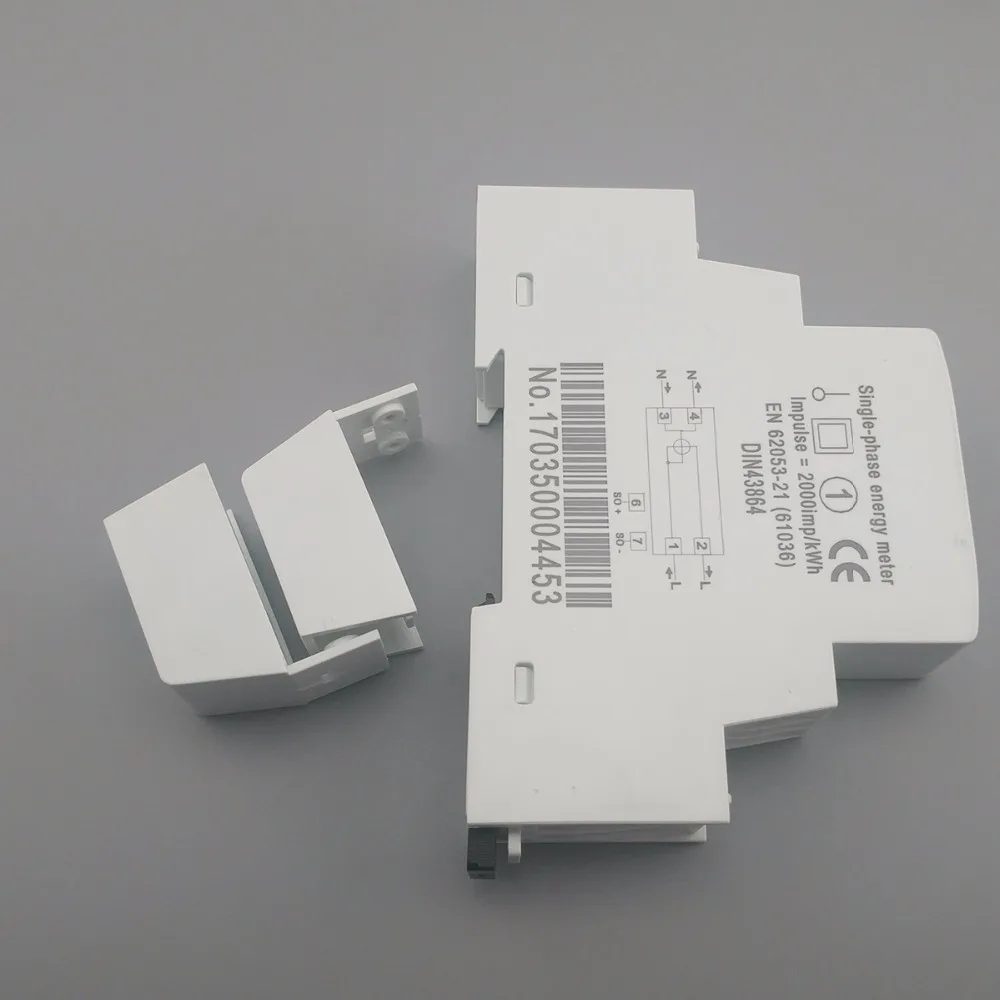 5(45) A 45A 220V 50HZ 60HZ ЖК-дисплей однофазный din-рейка кВт-ч Ватт час din-рейка счетчик энергии