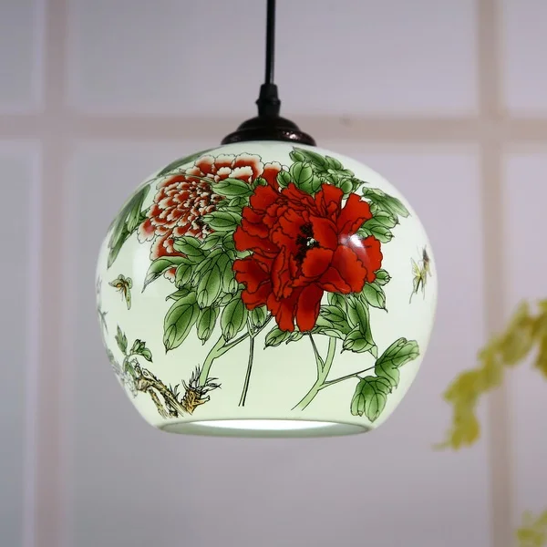 Eggshell Jingdezhen Ceramic lamps bedroom den living room restaurant bedside lamp decoration Special six provinces shipping | Лампы и