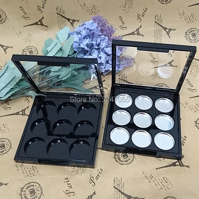 Квадратные черные пустые 9 сеток 5pcs10pcs30шт. D19 5mm косметические тени для век