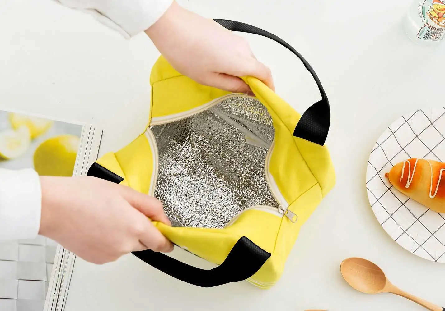 Портативная Термосумка из ткани Оксфорд для пикника водонепроницаемый с молнией