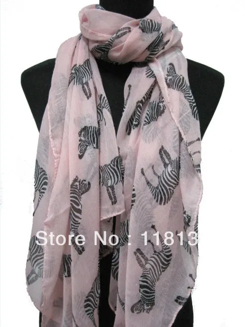 Новый стильный модный женский рисунок с животным зеброй Шарф Шаль Обертывание 180