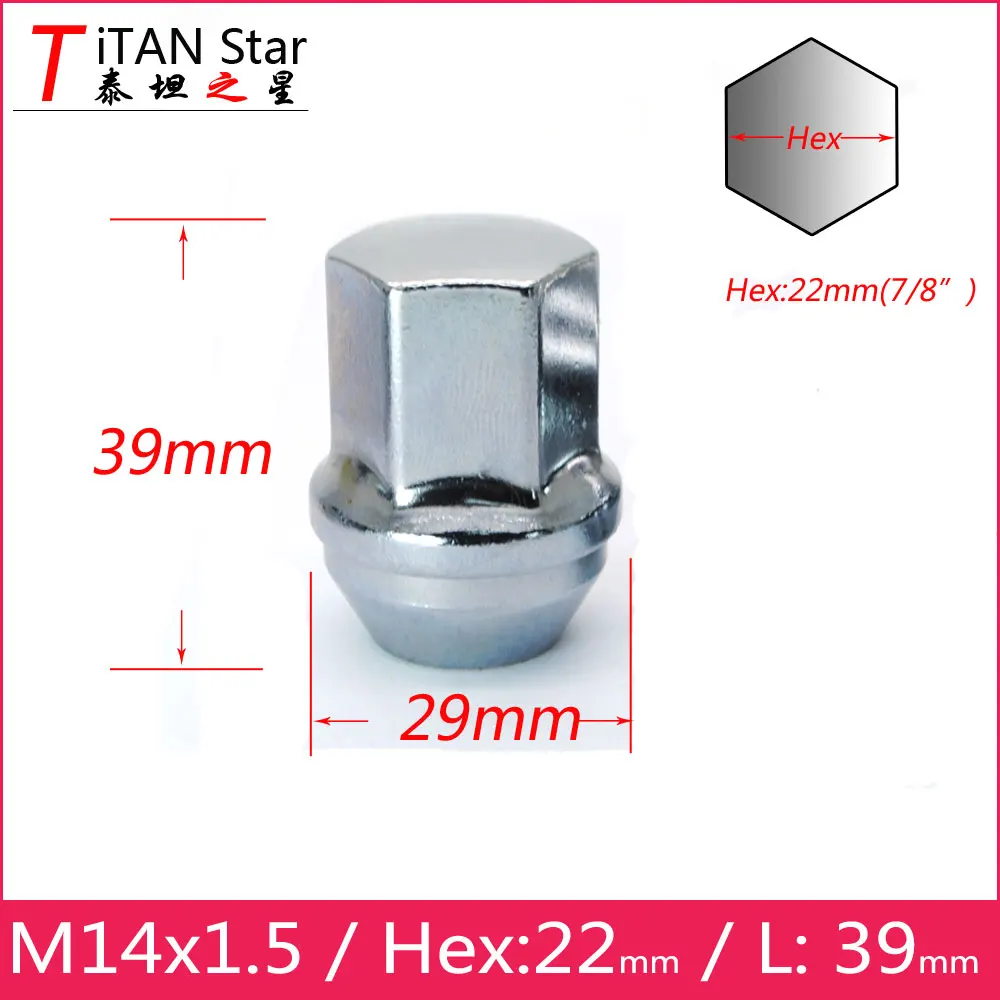 20PCS M14x1.5 OEM OE Stock Factory Wheels Rims Acorn Lug Nuts 22 Hex For BUICK Chevrolet Cadillac Malibu Lacrosse Camaro |