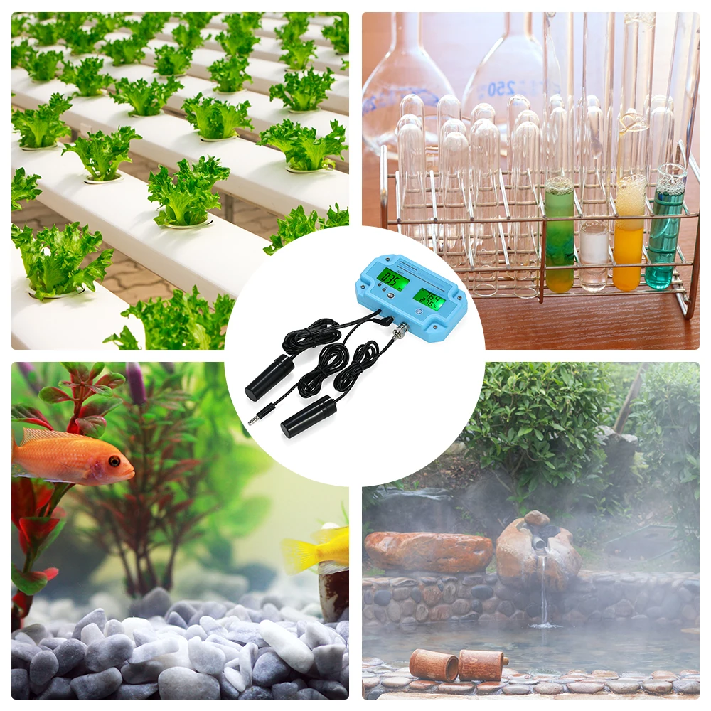 KKMOON Профессиональный рН метр цифровой детектор воды 3 в 1 PH/TDS/TEMP LCD Тестер качества