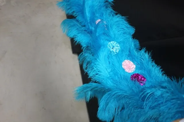 New arrival high quality blue Model show event party Large size Ostrich feather Angel wings Pure handmade EMS Free shipping | Дом и сад