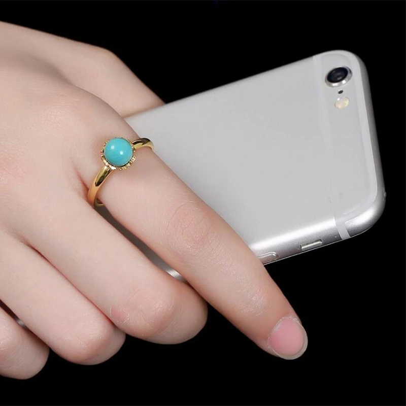 

2019 Bohemian finger Adjustable Ring 100% 925 Sterling Silver fine Jewelry Women Mosaic Turquoise Statement Wedding Toe Ring R16