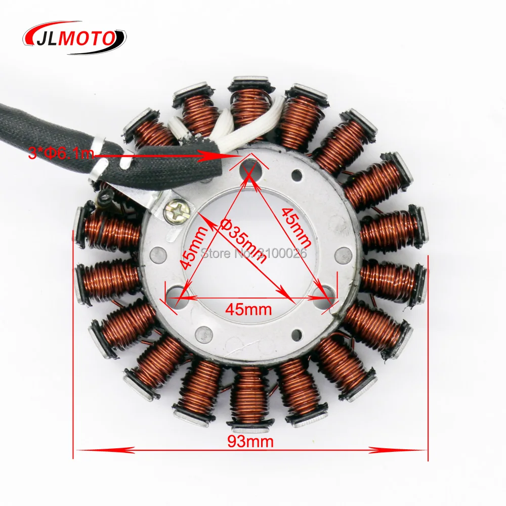 93 мм 300cc катушка статора подходит для Jinling 300cc двигатель Quad ATV запчасти JLA-931E JLA-925E