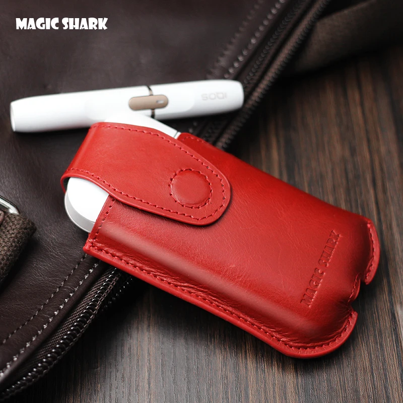 Новый деловой чехол Magic Shark из натуральной кожи для IQOS защитный электронной