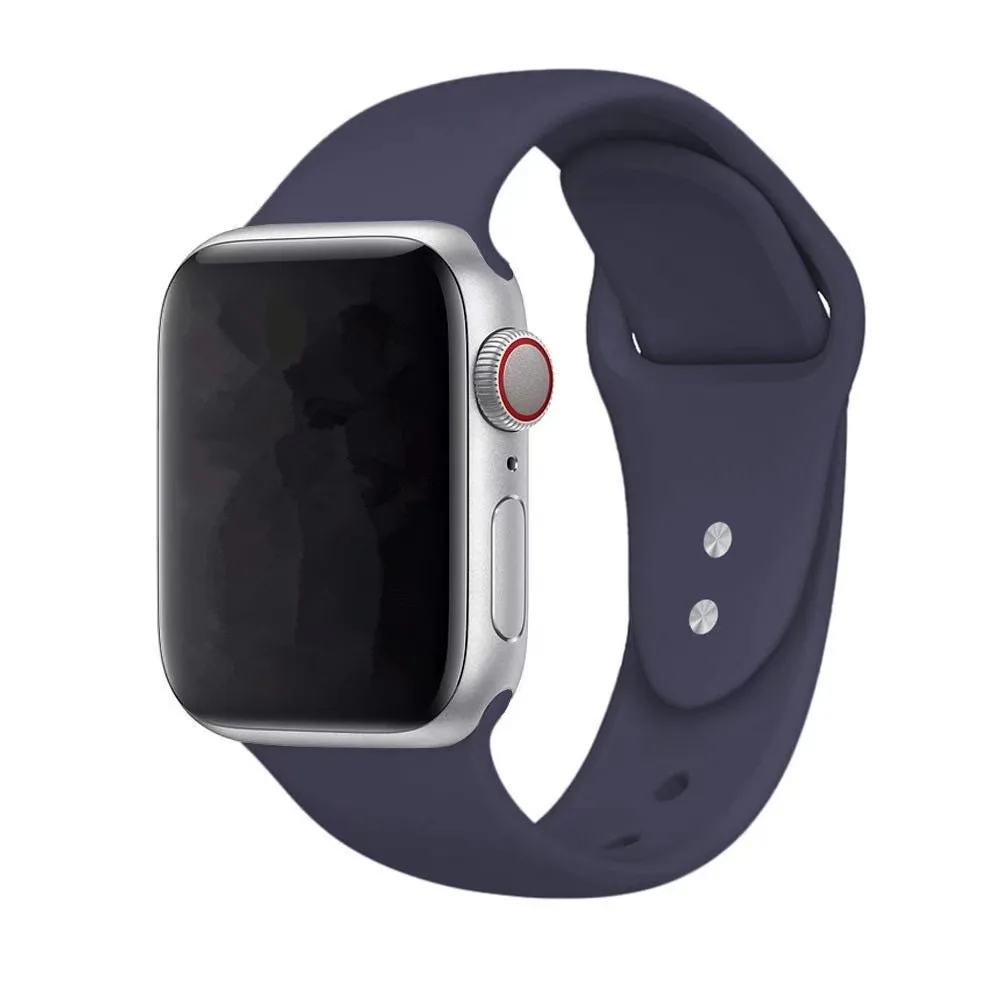 Ремешок для Apple Watch Series 4 3 2 38 мм 42 мягкий силиконовый дышащий сменный ремешок