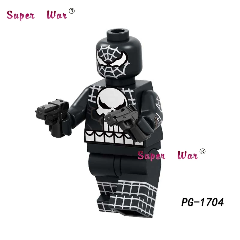 PG1704 Одиночная черная вдова Капитан Америка гамора Риддлер Magik Valkyrie зверь Человек-паук Строительные блоки игрушки для детей - Цвет: PG1704