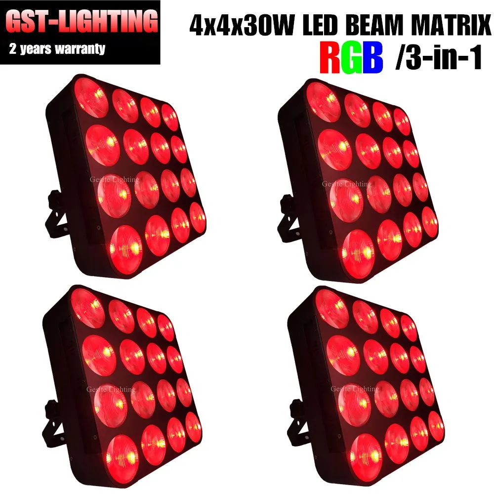 Матричная Светодиодная лампа 4 шт./лот 4x4 30 Вт 16 отдельных DMX 512|Эффект освещения