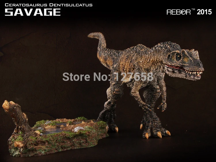 Ребор 1:35 динозавр Палеонтология SAVAGE коллекция Ceratosaurus гаражный набор статуя для