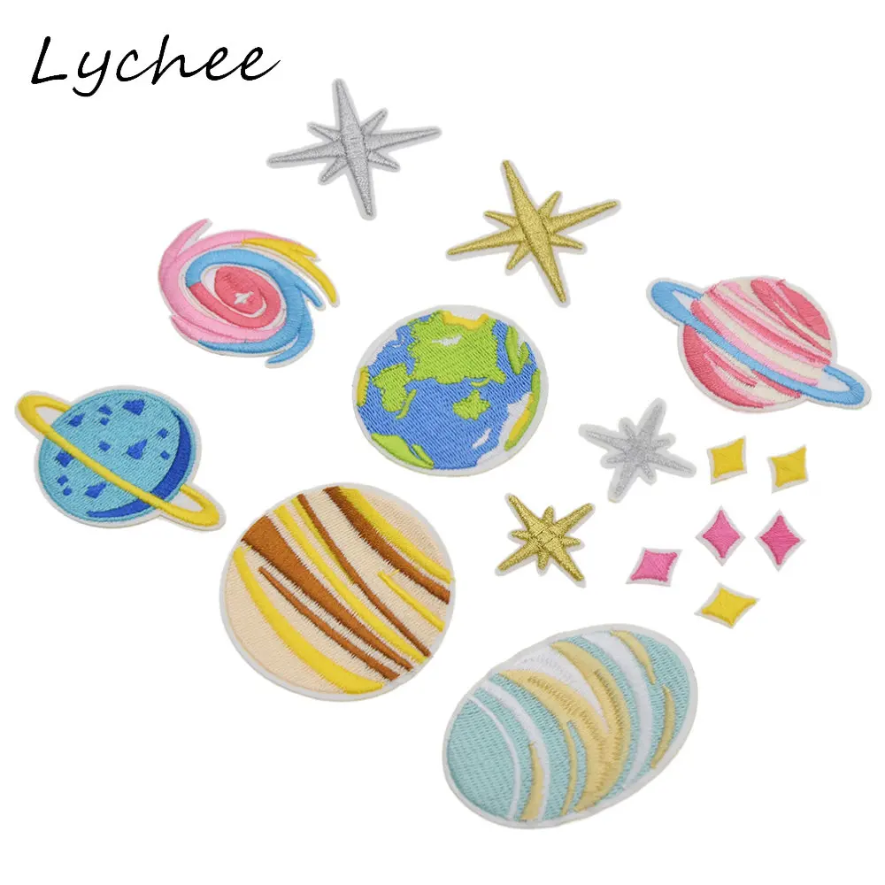 Личи 16 шт креативные Мультяшные звезды космическая галактика планеты Земля