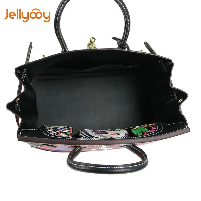 Jellyooy Beachkins Для женщин замка клапаном роскошные кожаные Сумки модные животных