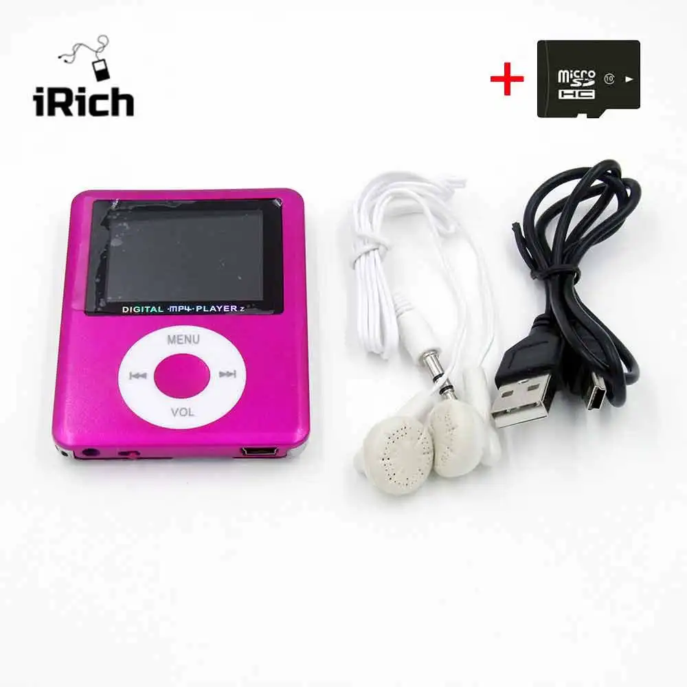 Тонкий MP3-плеер с ЖК-дисплеем 1 8 дюйма поддержкой карт памяти micro sd до 32 Гб |