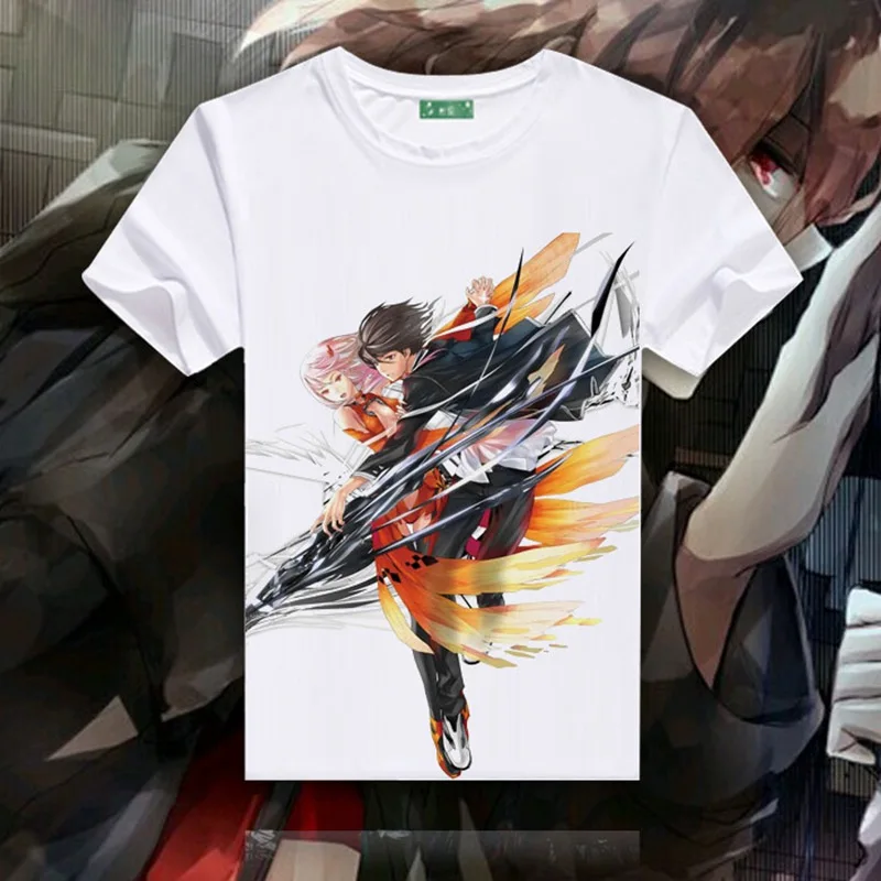Guilty Crown аниме OUMA SHU футболки с круглым вырезом и коротким рукавом GC YUZURIHA INORI