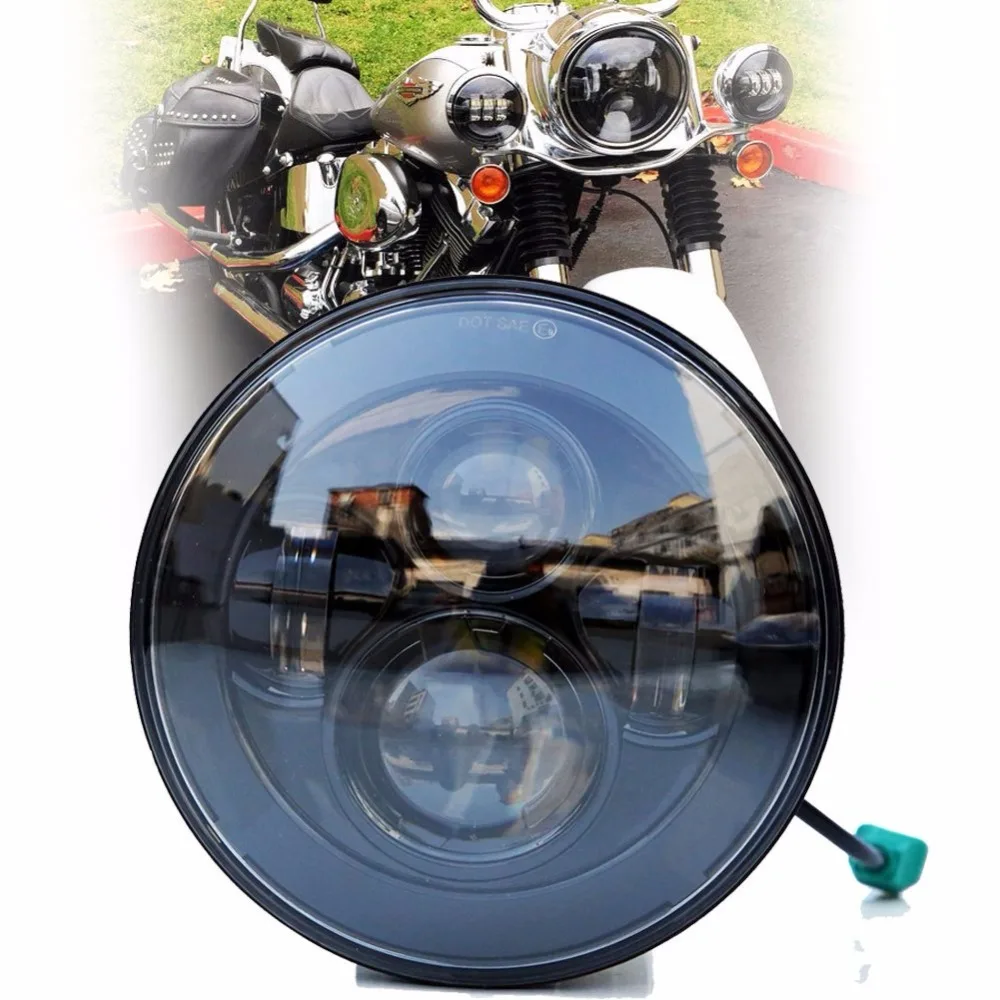 Для FLS FLSS FLSTC FLSTF FLD Touring 7 дюймов хромированный круглый проектор Moto HID Hi/Lo