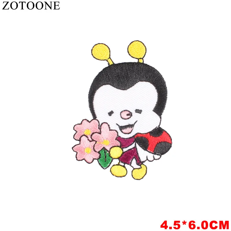 PE1515CT ZOTOONE единорог животные Parches вышивка утюг на патчи для одежды DIY продукты полосатая одежда НЛО Наклейки Аппликации E - Цвет: PE1515CT