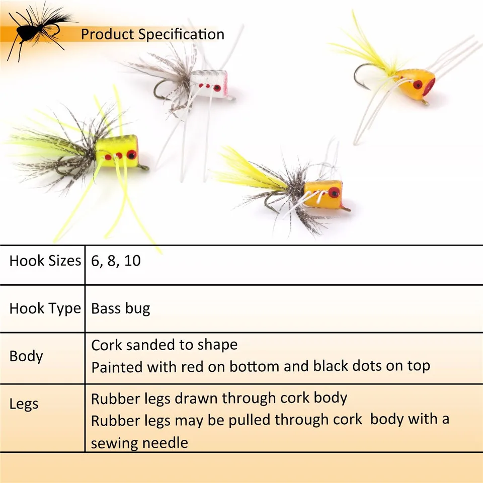 Maximumcatch 6 #/8 #/10 # нахлыстовой крючок для ловли окуня|bass flies|popper flybass fishing |