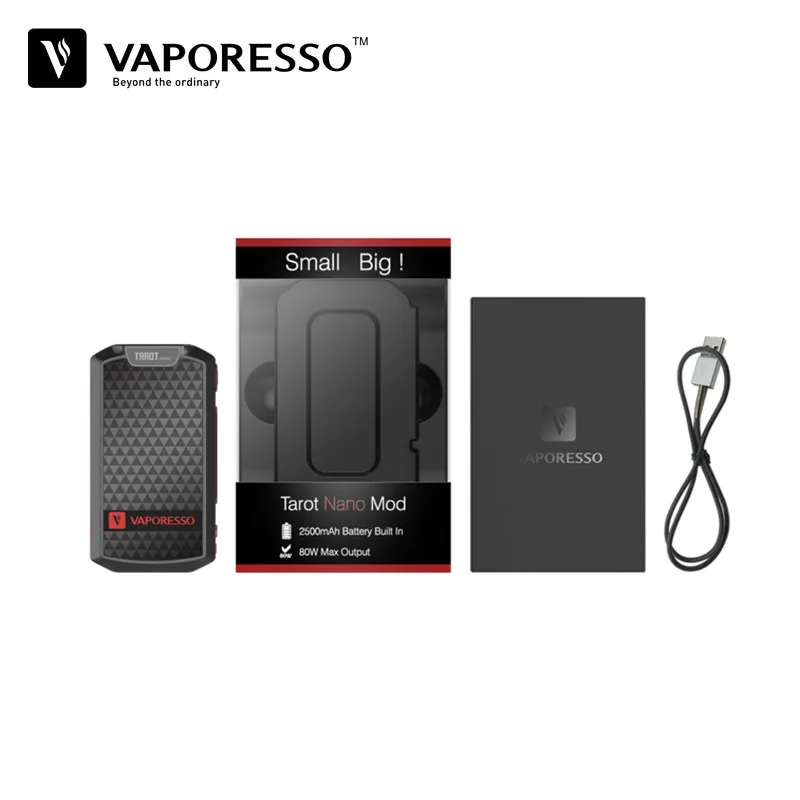 Оригинальный Vaporesso Tarot Nano 80 Вт TC бокс мод 2500 мАч подходит для Veco Vape танк