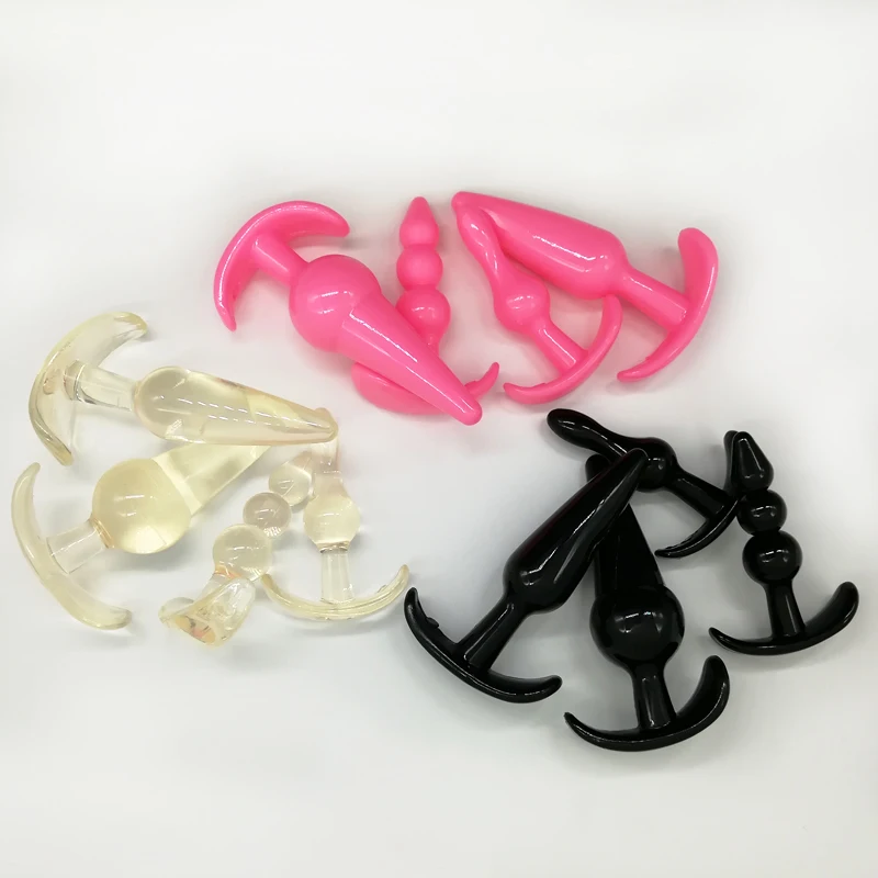 Thierry 100% Real Photo 4 Pcs/Set Silicone Anal Toys Butt Plugs Dildo Sex Adult Products for Women and Men |