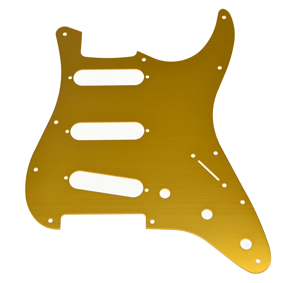 KAISH 11 отверстий ST Strat SSS металлическая гитарная накладка алюминиевая пластина для