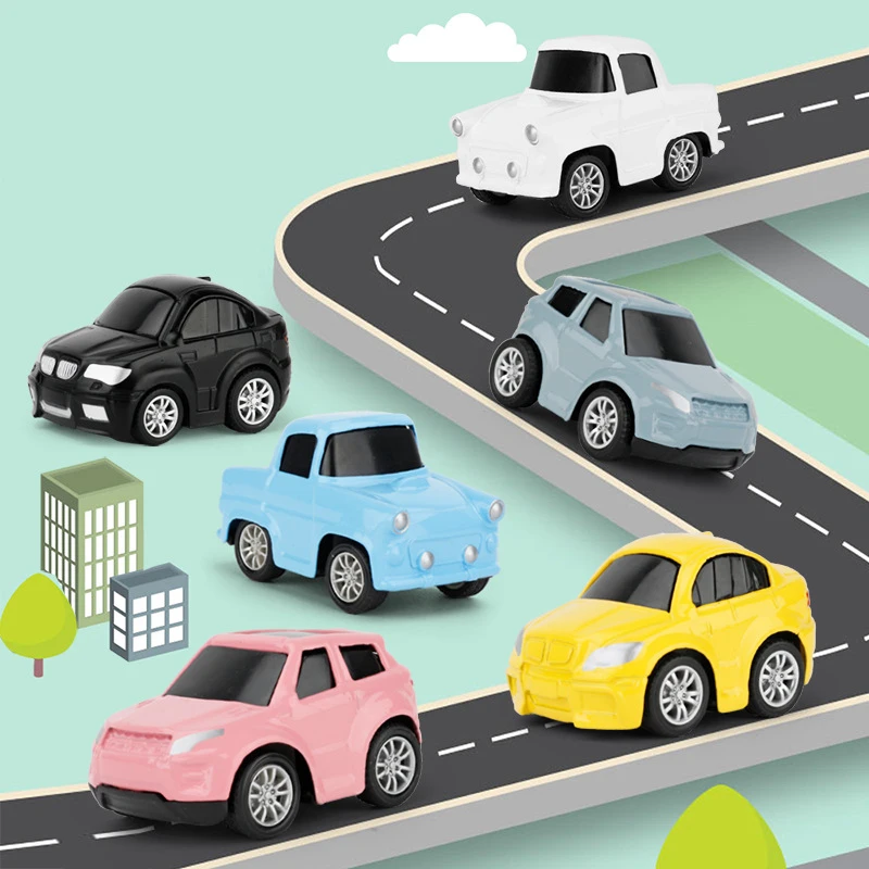 Североевропейский стиль детский автомобиль городская сцена дорожная дорожка