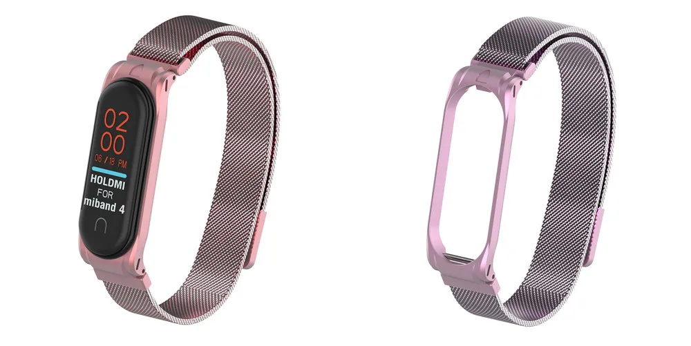 Mi Band 4 3 магнитный ремешок металлический ремешок из нержавеющей стали mi band 4 3 браслеты mi band 4 3 ремешок металлический браслет для xiaomi mi band 4