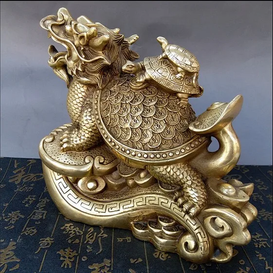 YM 309 The store selling hot metal crafts copper Ruyi Lucky Dragon turtle town house defends home auspicious ornAM | Дом и сад