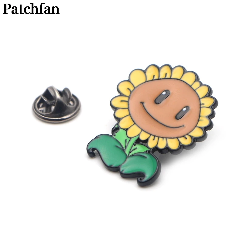 Patchfan Растения против Зомби мультфильм цинк булавка para рюкзак одежда для сумки рубашка шляпа insignia значки броши для мужчин и женщин A2037