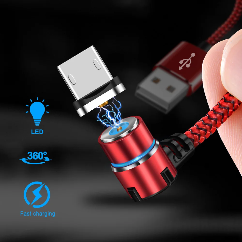 OLAF 2A Магнитный Micro usb кабель для зарядки провод быстрого заряда type C iPhone мобильный