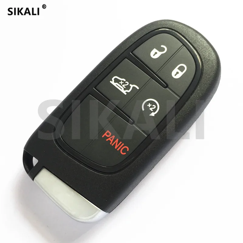 Умный дистанционный ключ SIKALI для DODGE/Chrysler/JEEP Grand Cherokee Push to Start 433 МГц чип 4A Hitag AES|Ключ