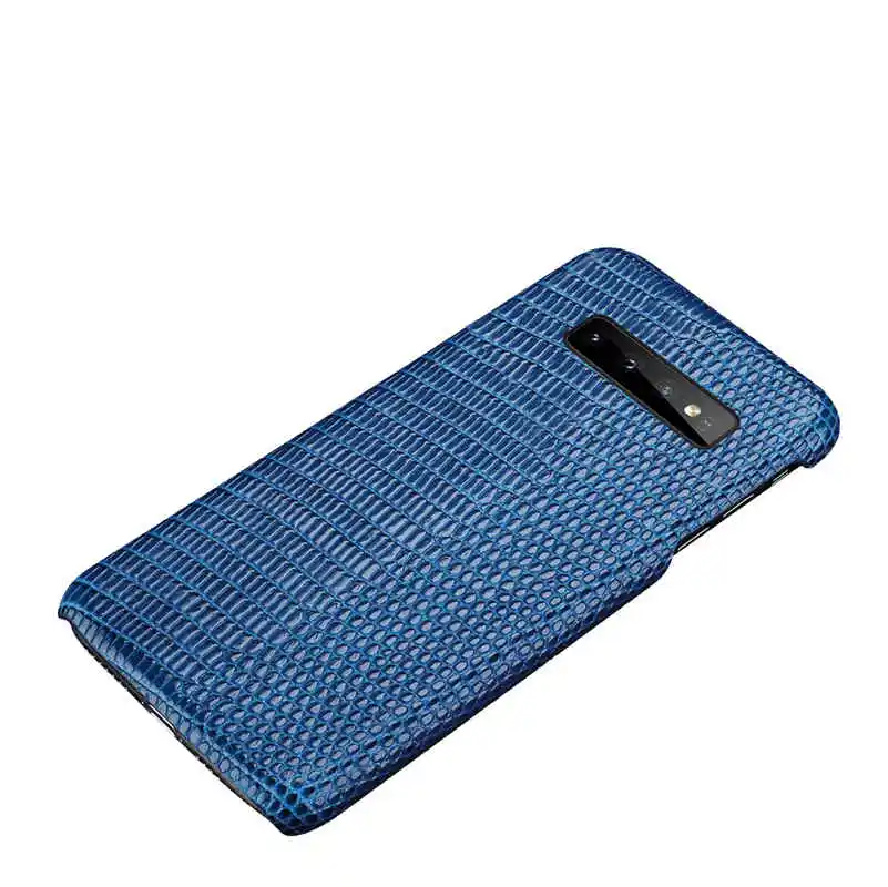 Чехол-накладка из натуральной кожи для samsung Galaxy S10 Plus, роскошный чехол с рисунком ящерицы, чехол для телефона, чехол для samsung S10 S10Plus