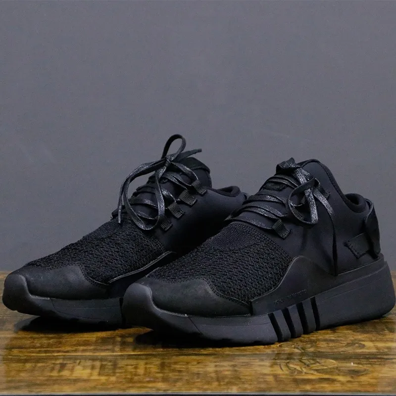 Мужские кроссовки из натуральной кожи повседневные уличные на платформе со