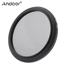Andoer 58 мм ND Фейдер нейтральная плотность Регулируемый ND2 до ND400 переменный фильтр для Canon Nikon DSLR камеры