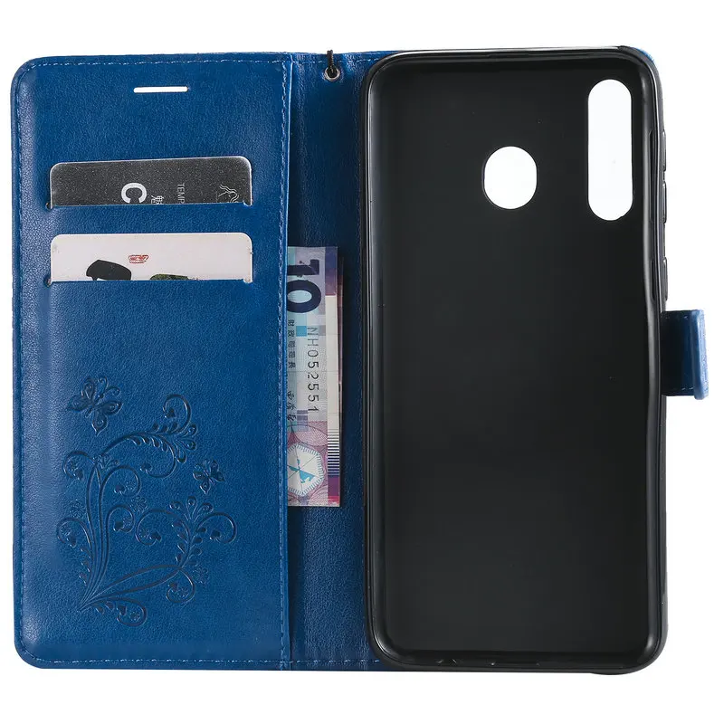 Кожаный чехол книжка для Samsung M30 M20 SamsungM20 кошелек с 360 защитой Galaxy SamsungM30