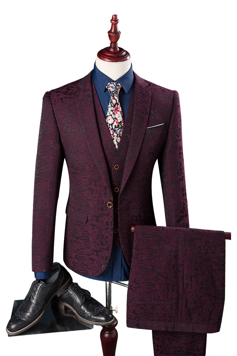 Высококлассный часто изготовленный мужской костюм с принтом международная