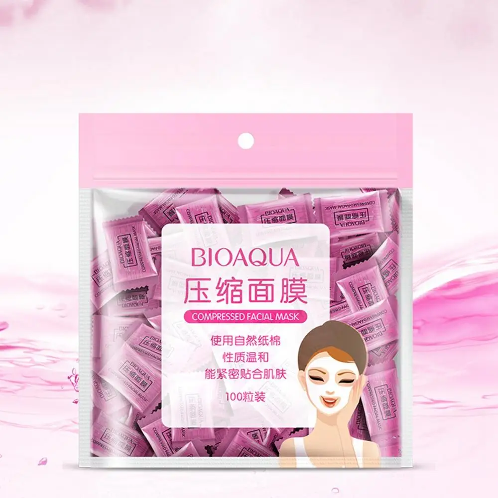 маска-таблетка прессованная 100 шт bioaqua. маска д/лица bioaqua прессованная 100 шт. бумажные маски для лица. маска-таблетка прессованная 100 шт bioaqua. Compressed facial mask.