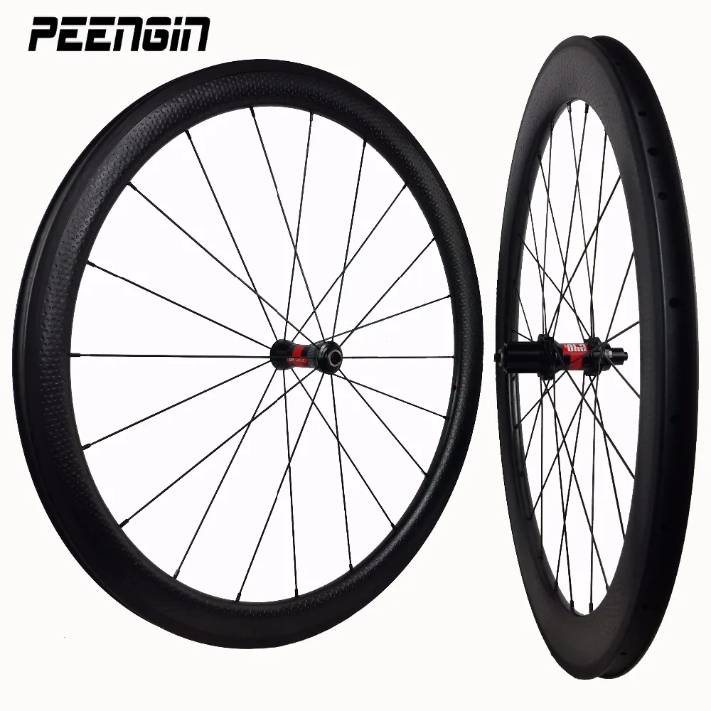 preço 700C Aro Covinha Golfe Bicicleta Aro De Carbono Clincher 50mm 58mm Rodas De Bicicleta 80mm UD Rodado Tubular 45 Oem Material Compósito Suface