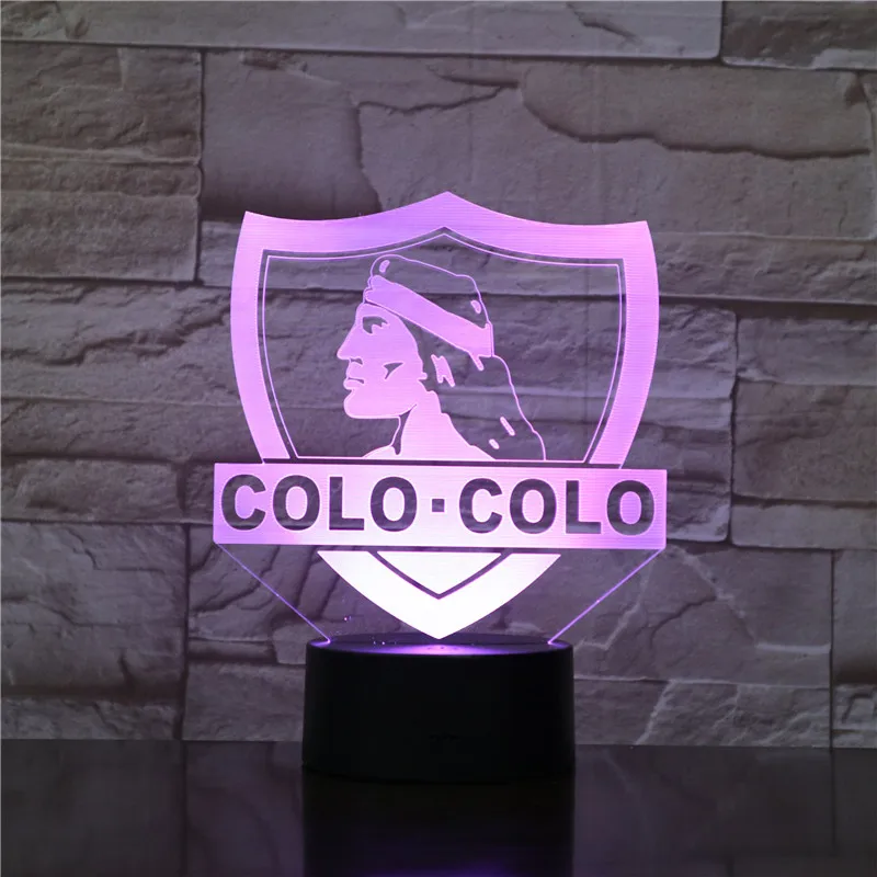 Коло футбол 3D LED USB лампа Акриловая Новинка рождественское освещение подарок RGB