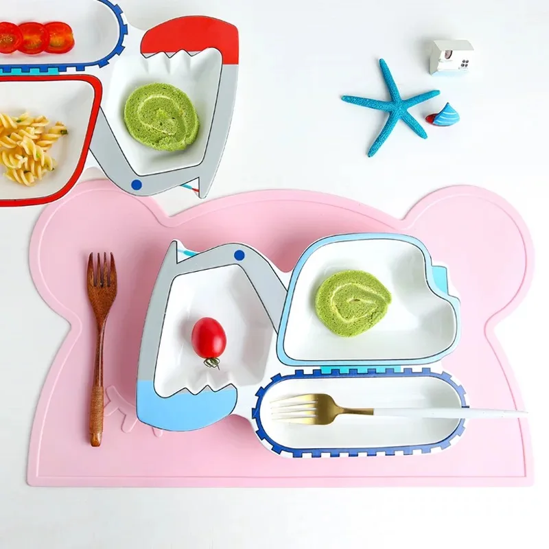 Portable Placemat Lovely Bear Kids Baby Heat Resistant Pad Coaster Table Decor | Дом и сад