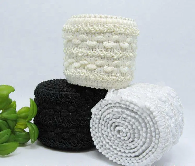 7 см шириной 20 цветов резиновая резинка Толстая кружевная эластичная лента хлопок узорная ткань полосы тесьма аксессуары для шитья одежды