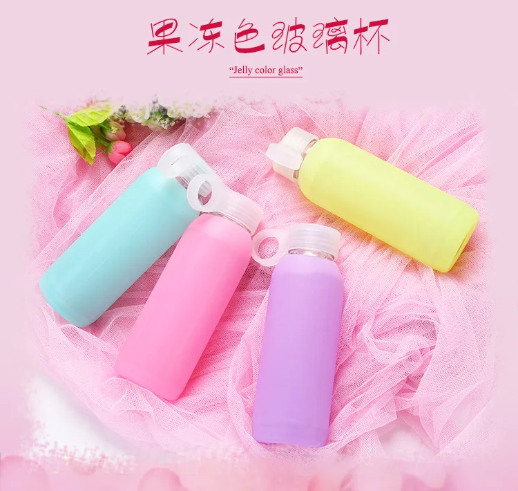 Цветная силиконовая бутылка для воды 1 шт. 280 мл уличные Портативные велосипедные