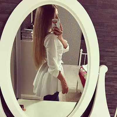 

NEW Women's Blouse Shirt Long Sleeve Button Down Casual Tops Ladies Slim Shirt