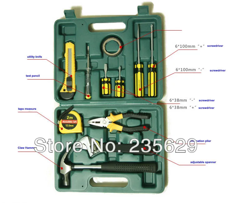 Бесплатная доставка 12 шт. бытовые аппаратных средств домашний набор
