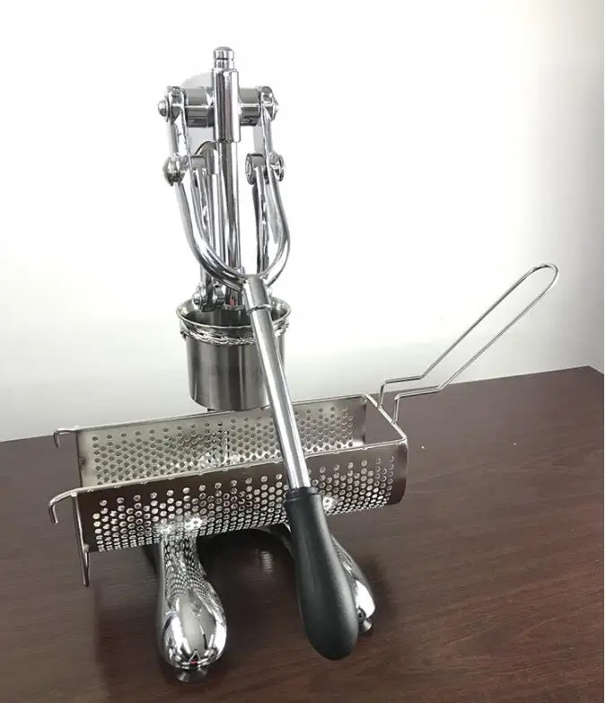 a machine and a bask Супер длинный картофель фри машины длинный картофель Жареные Чипсы экструдеры ручной длинный фри машина - Цвет: a machine and a bask