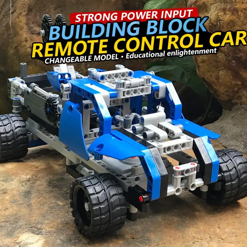 401 шт. DIY Kit R/C 10 в 1 гоночный автомобиль Строительные кирпичи Радиоуправление